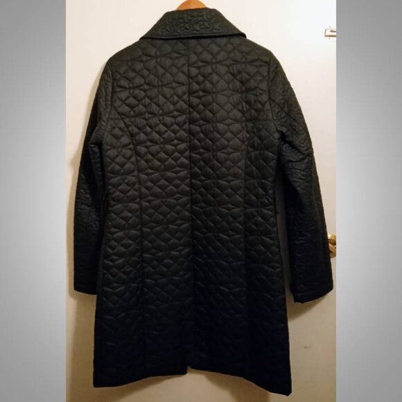 T Tahari quilted coat jacket size small - Picture 2 of 8